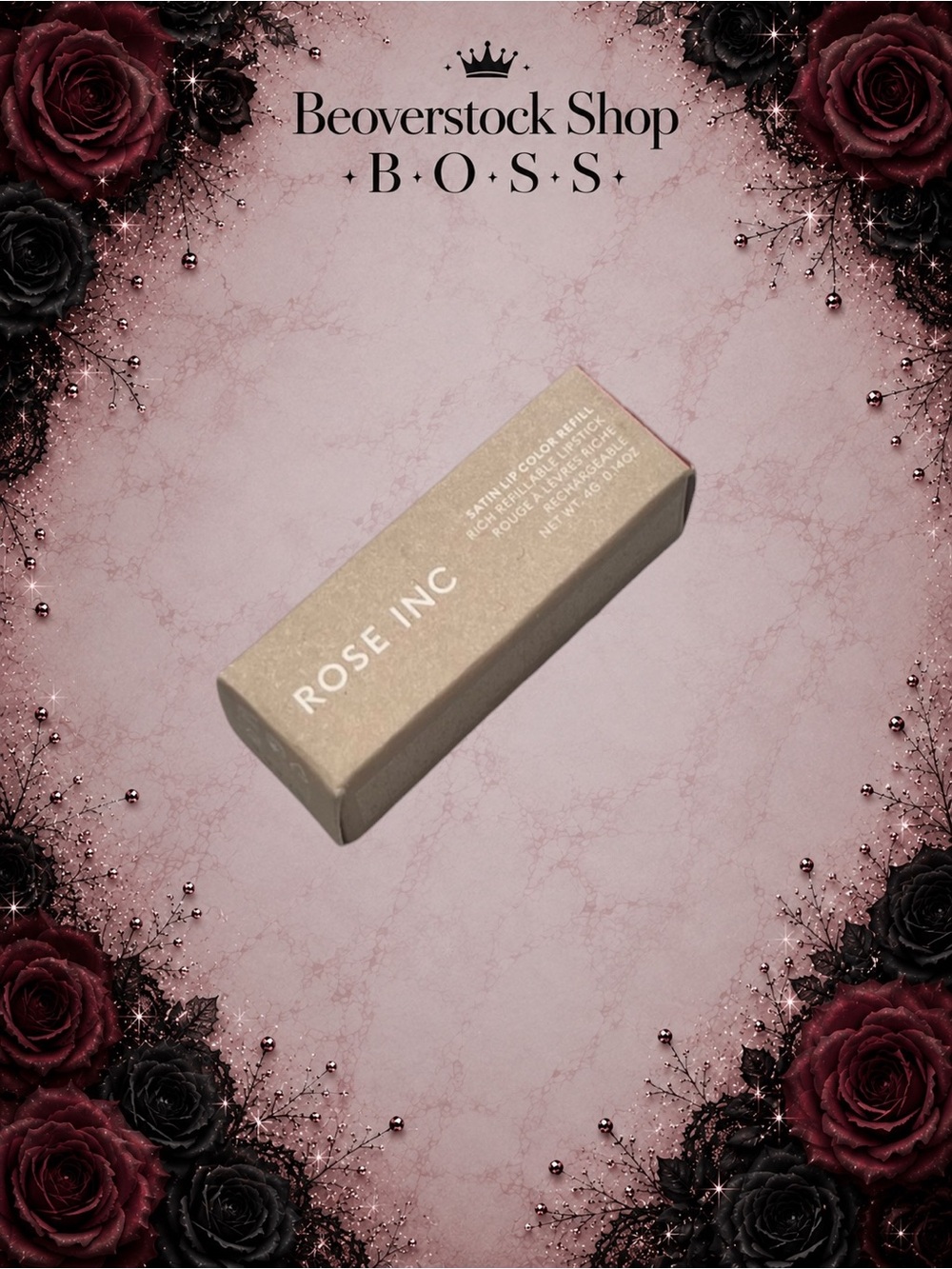 New NIB Rose Inc Refillable Lip Color Lipstick– Shade: Poetic - Picture 2 of 6